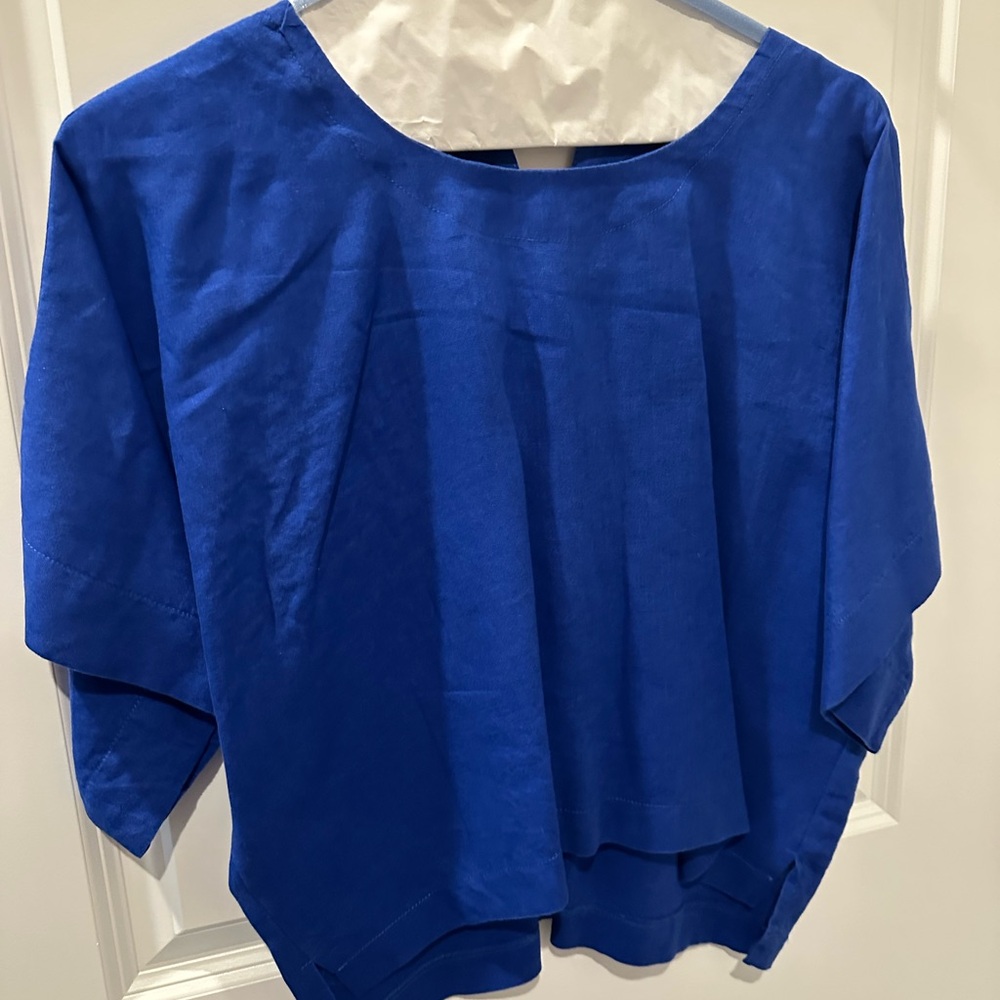 DKNY Cobalt Blue Women's Blouse